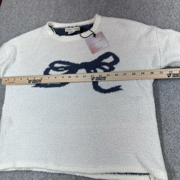 Happily Grey Womens Lounge Matching Set PJs Soft Blue Bow Gingham Check NWT XS - Picture 4 of 15